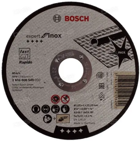 Bosch Đá cắt 125x1x22.2mm (Inox) - Expert for Inox 2608600549