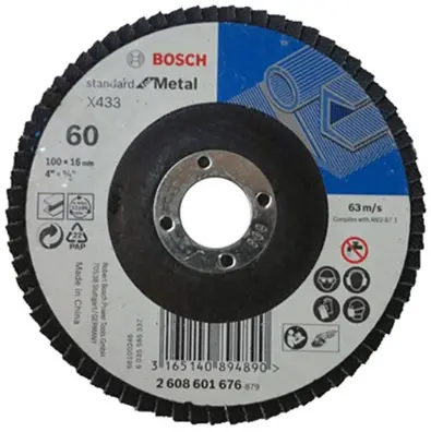 Đĩa nhám xếp Alox P60 Bosch 100mm 2608601676