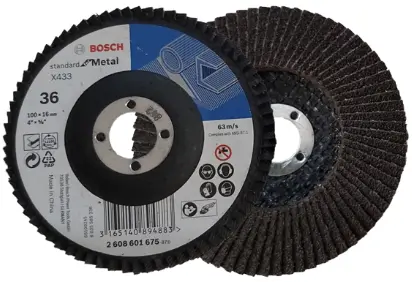 Đĩa nhám xếp Alox P36 Bosch 100mm 2608601675